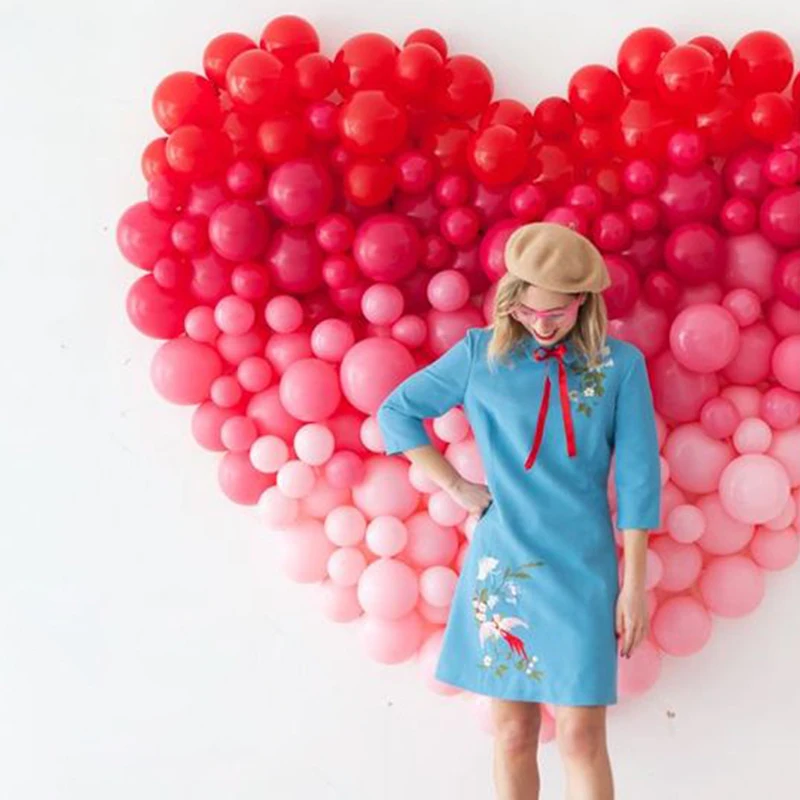 100 шт 5 дюймовые латексные воздушные шары всех цветов красного розового украшения