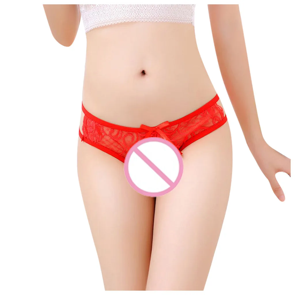 Женское нижнее белье с бантиком Сексуальное красивыми задниками ультратонкое