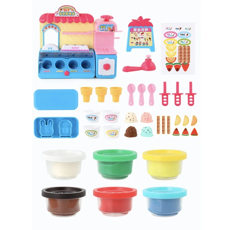 Необычная зернистая глина для мороженого нетоксичные игрушки детей мальчиков и