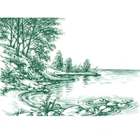 daboxibo landscape clear stamps mold for diy scrapbooking cards making decorate crafts 2020 new