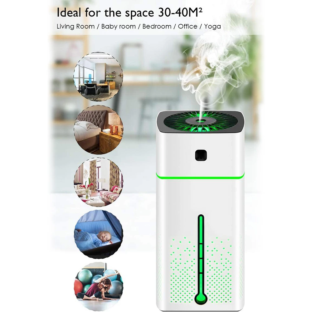 Увлажнитель воздуха 1000 мл Ультразвуковой Usb диффузор эфирное масло 7 светодиодов