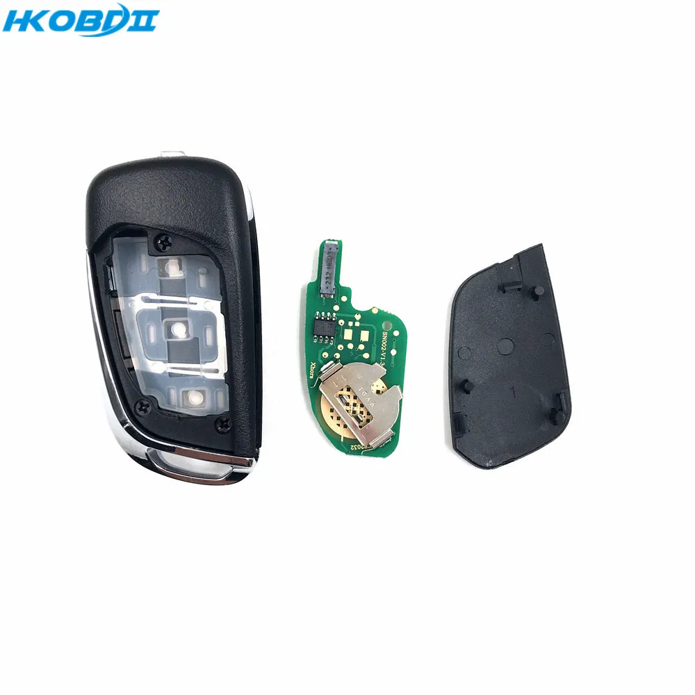 HKOBDII VVDI беспроводной XNDS00EN с PCF универсальные 3 кнопки электронным чипом VVDI2 ключ
