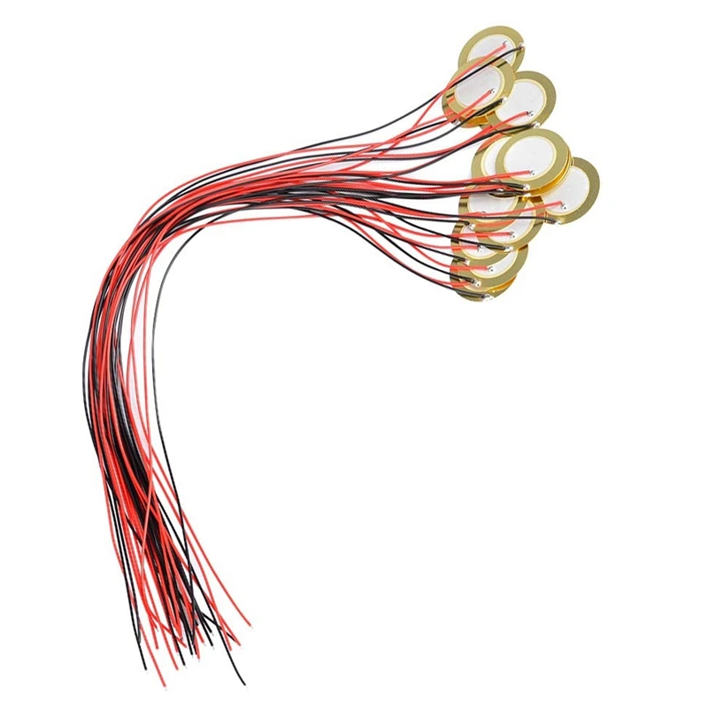 18 шт. 27 мм пьезо-диски с выводами микрофонный барабанный триггер акустический