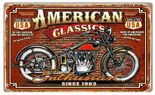 

ArtFuzz American Classics Motorcycle Metal Sign Steve McDonald 20x30cm
