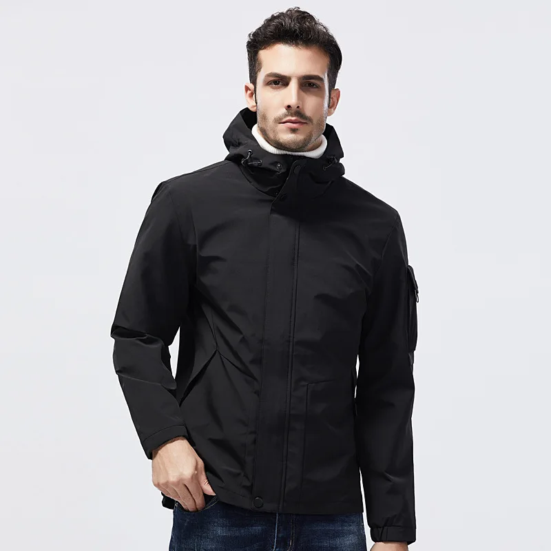 Men's autumn thin windproof coat in large size charge suit mens winter jacket outdoor clothing men Quick Dry Windproof coat men - Цвет: See chart1