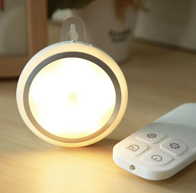 LED Night Light Wireless Portable Remote Controller Battery USB Powered Touch Sensor Under Cabinet Lights bedroom Wall Lamp | Лампы и
