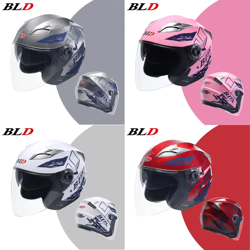 

Шлем мотоциклетный унисекс, винтажный, с полуоткрытым лицом