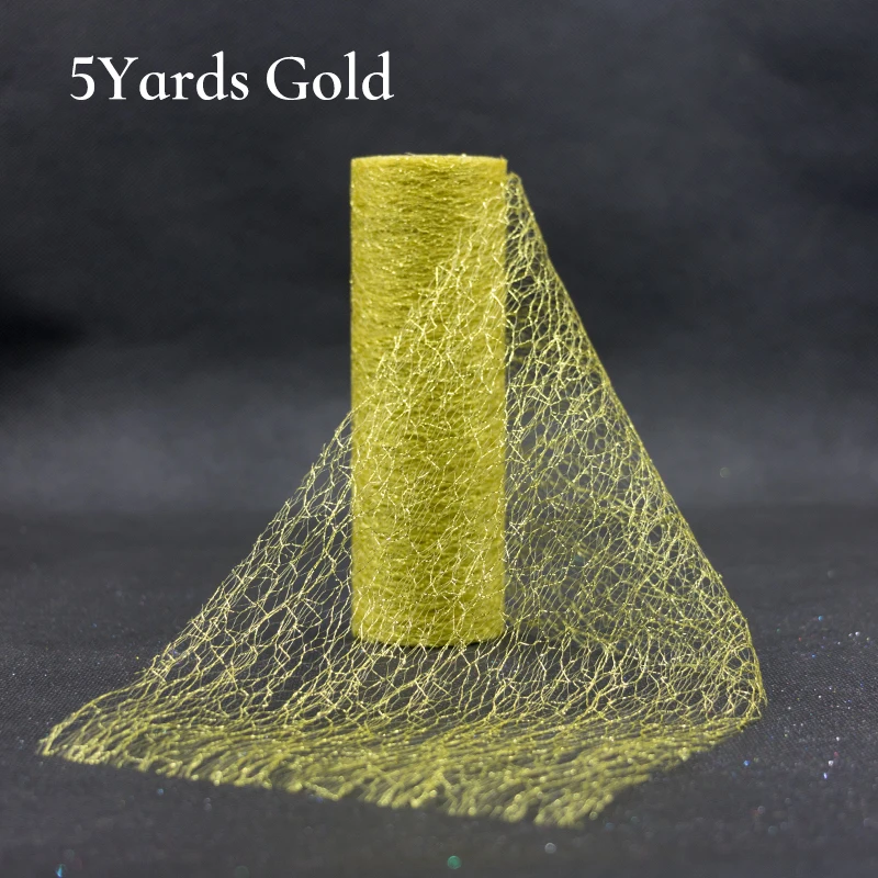 

Рулон золотистого фатина, 15 см, 5 ярдов