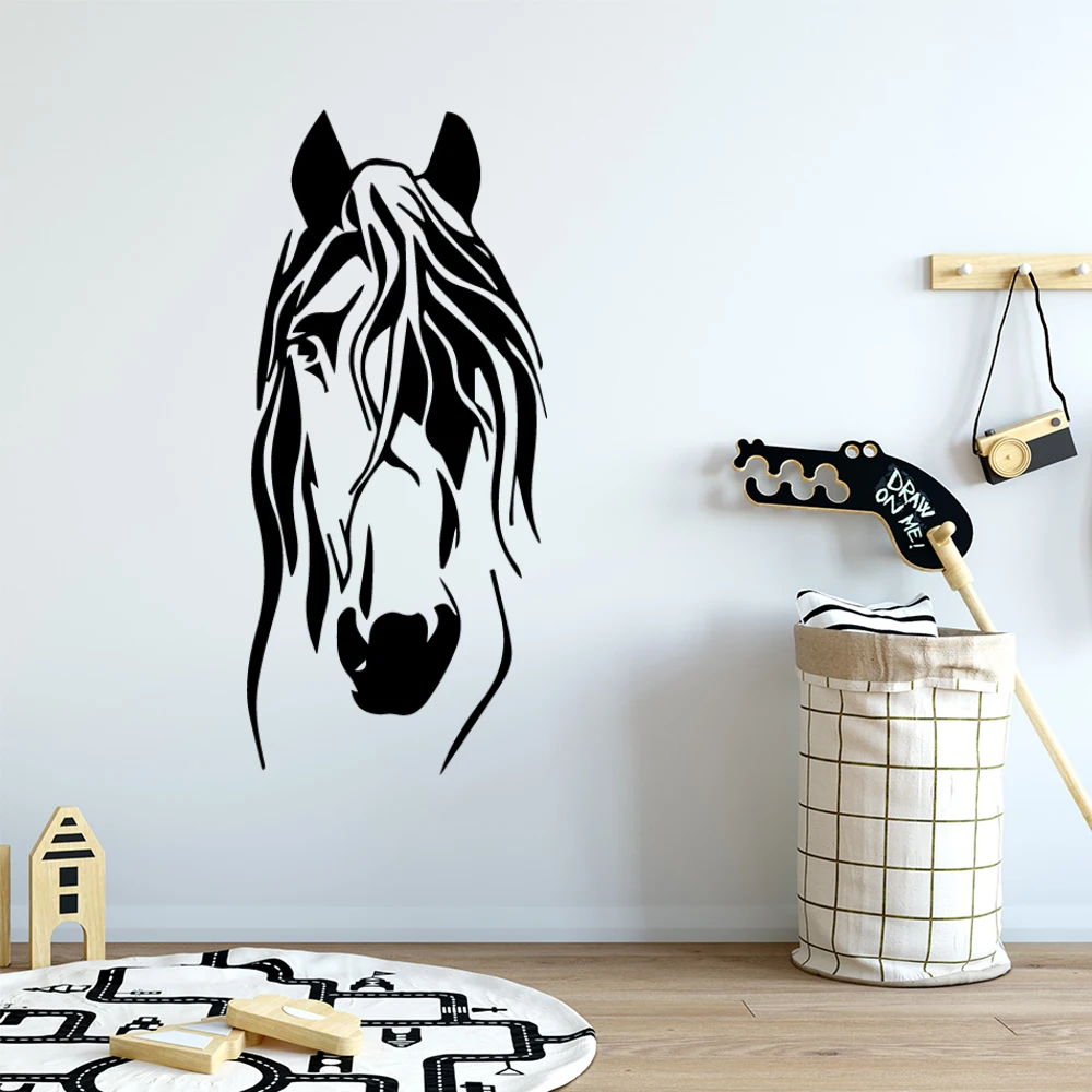 Diy стикер на стену лошадь Наклейки на стены для детской комнаты ПВХ стикер на стену s лошадь плакат обои muur стикер paard