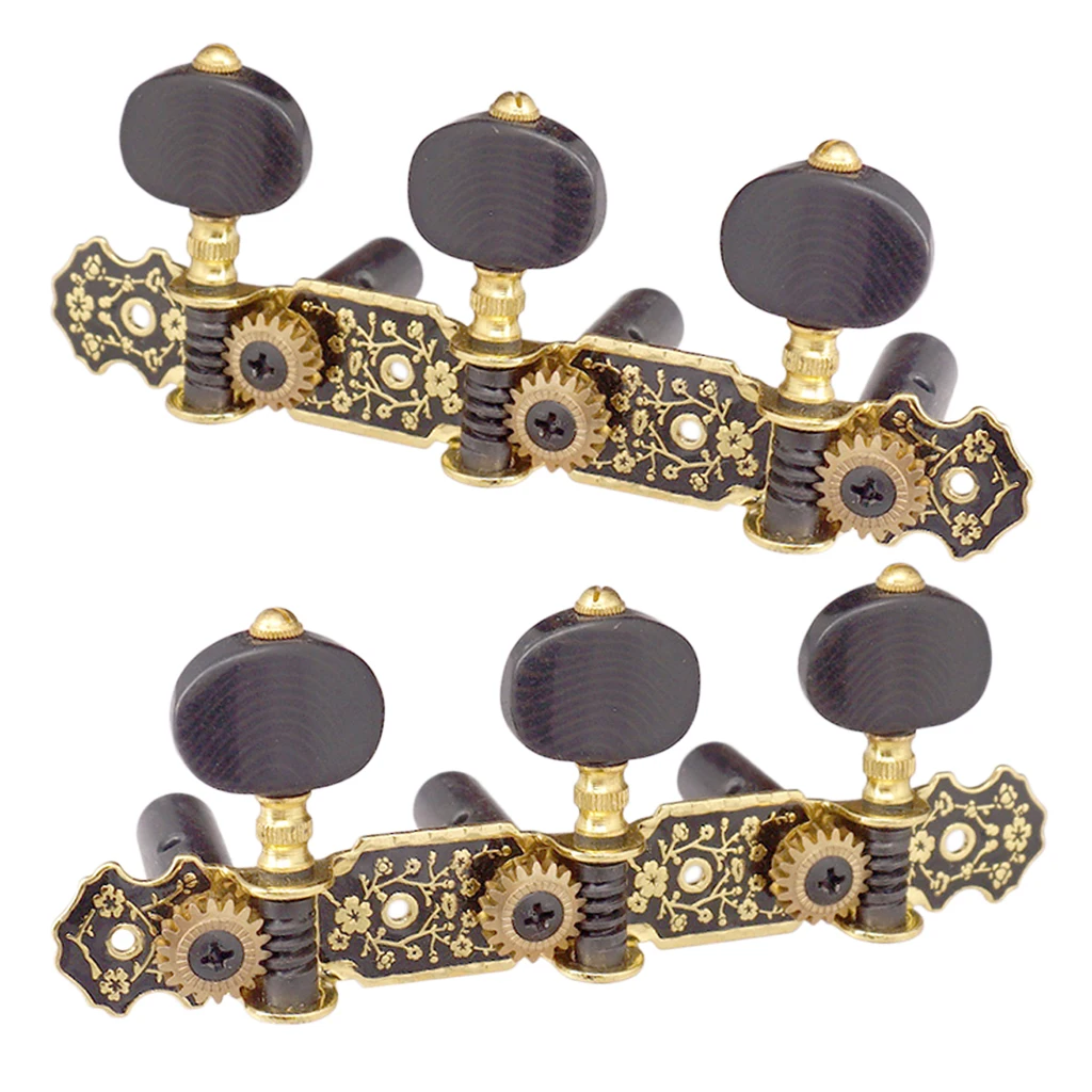 

Set Of 6 Vintage Strings Tuning Pegs Tuners For Acoustic Guitar