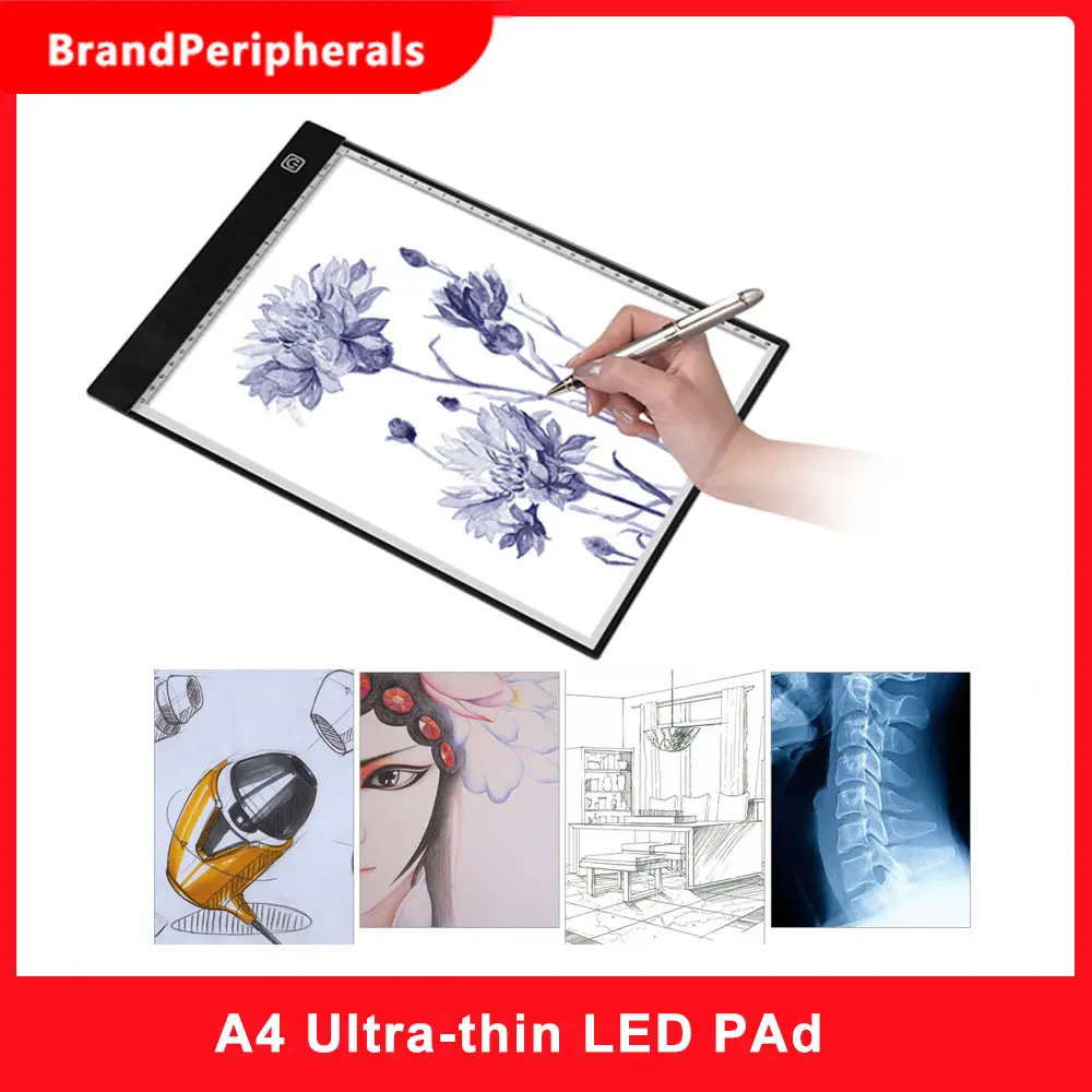 Ультратонкий Светодиодный светильник A4 клавиатура с питанием от USB трассировщик