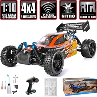 hsp rc car 110 scale 4wd off road buggy two speed nitro gas power remote control car 94106 warhead hobby toys
