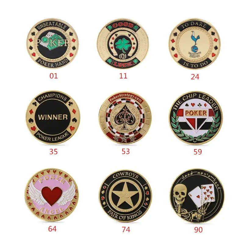 Металлический защитный чехол для покерных карт фишки покера сувенирная монета