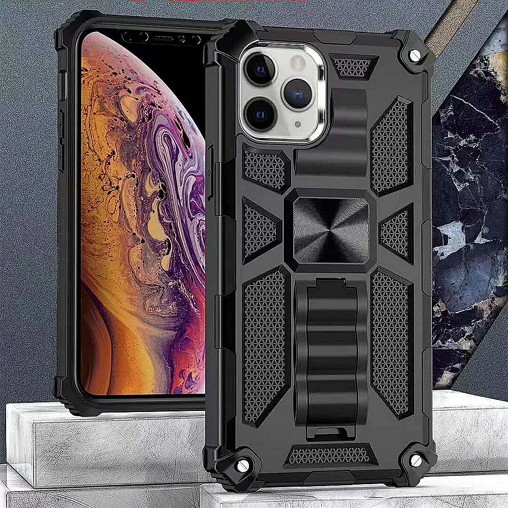 Противоударный чехол для Redmi Note 9 10 Pro 9A 9C 9S противоударный металлический