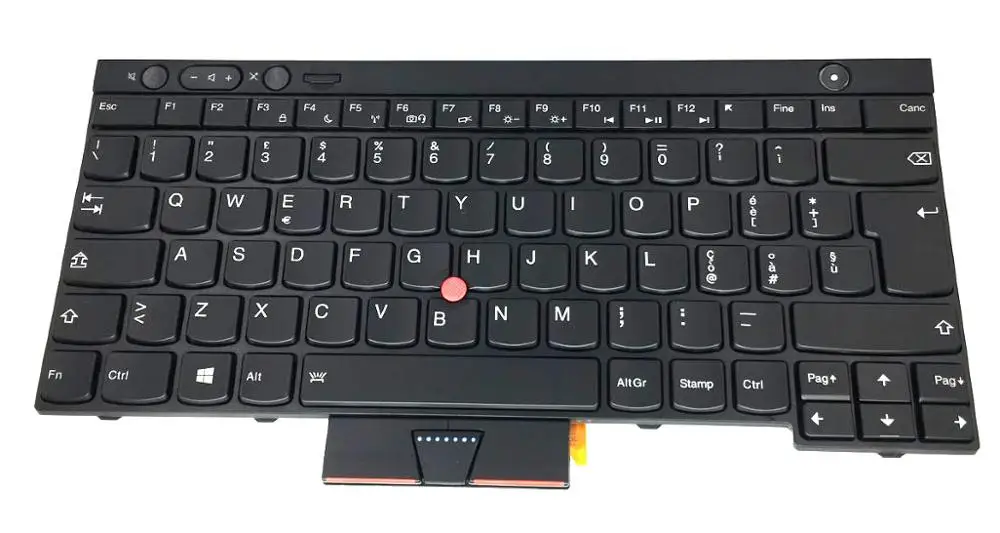 Клавиатура QWERTY 04X1257 с итальянской подсветкой для Lenovo Thinkpad T430 T430i T430s X230 X230i T530 T530i W530