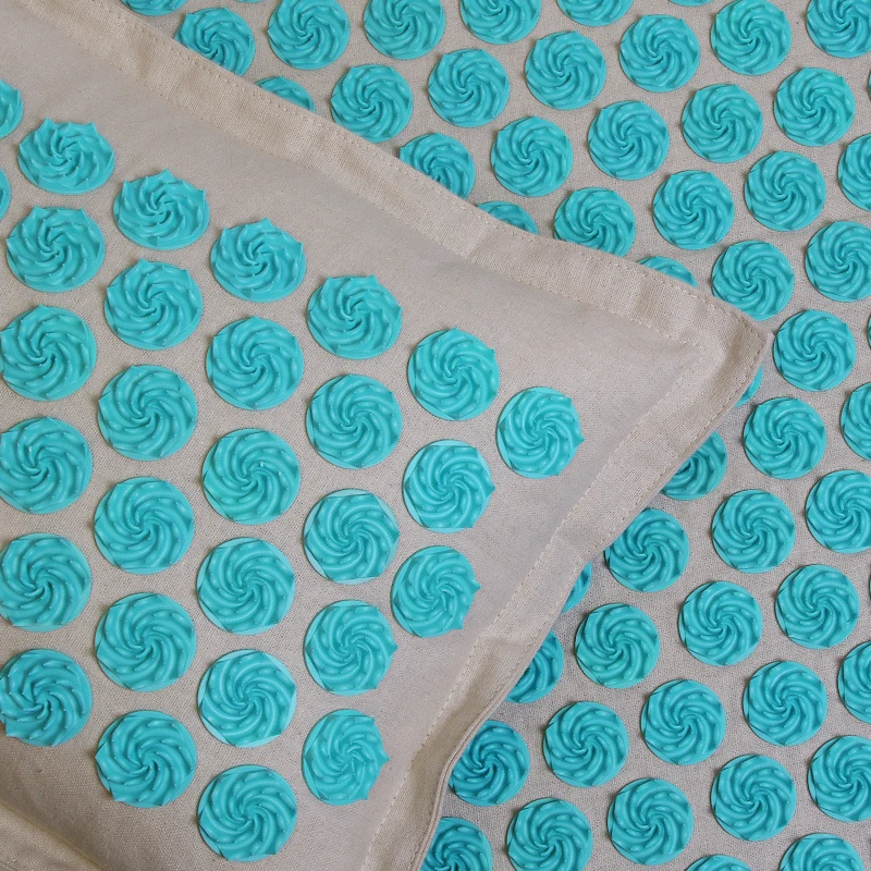 

Yoga Mat Natural Linen Coconut Palm Massage Yoga Mat Sports Pillow Cushion With Bag Lotus Spike Needle Pressure Cushion