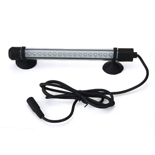 Лампа трубка Водонепроницаемая аквариумная Рыба 18 светодиодный красный 1 8 Вт 100