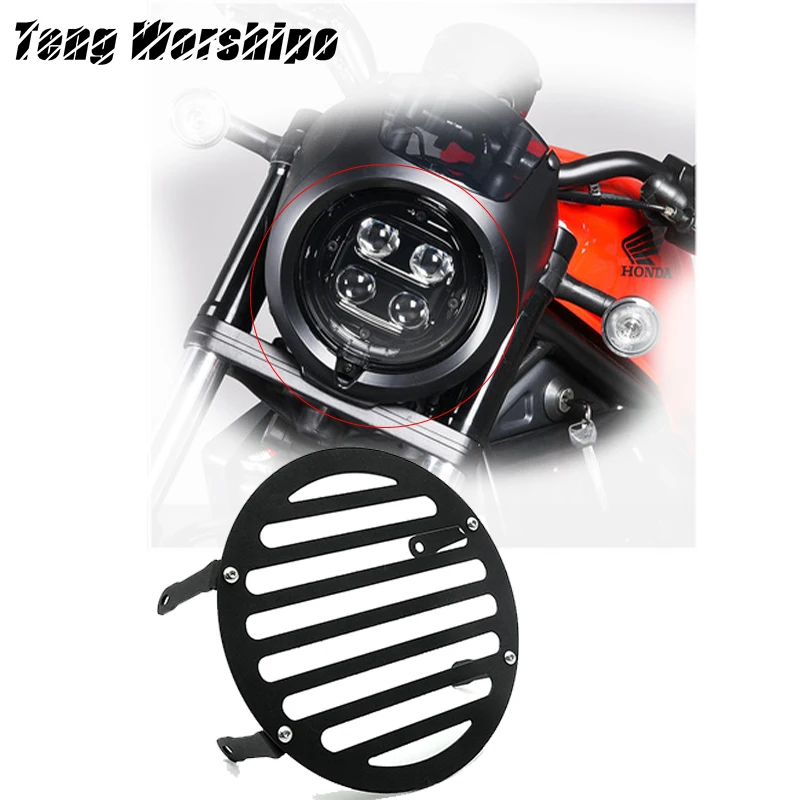 

For HONDA REBEL CMX500 REBEL CMX300 cmx500 cmx300 Motorcycle Headlight Lampshade Grid Motorcycle Lampshade Protector Guard Cover