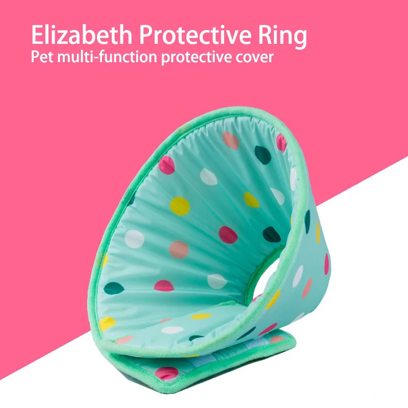 Защитный воротник для собак и кошек Pet Supplies Dog Elizabeth Sponge Soft Ring Anti-Smashing Anti-Scratch Protection Collar Cat Cone Wound-healing Ecollar on.