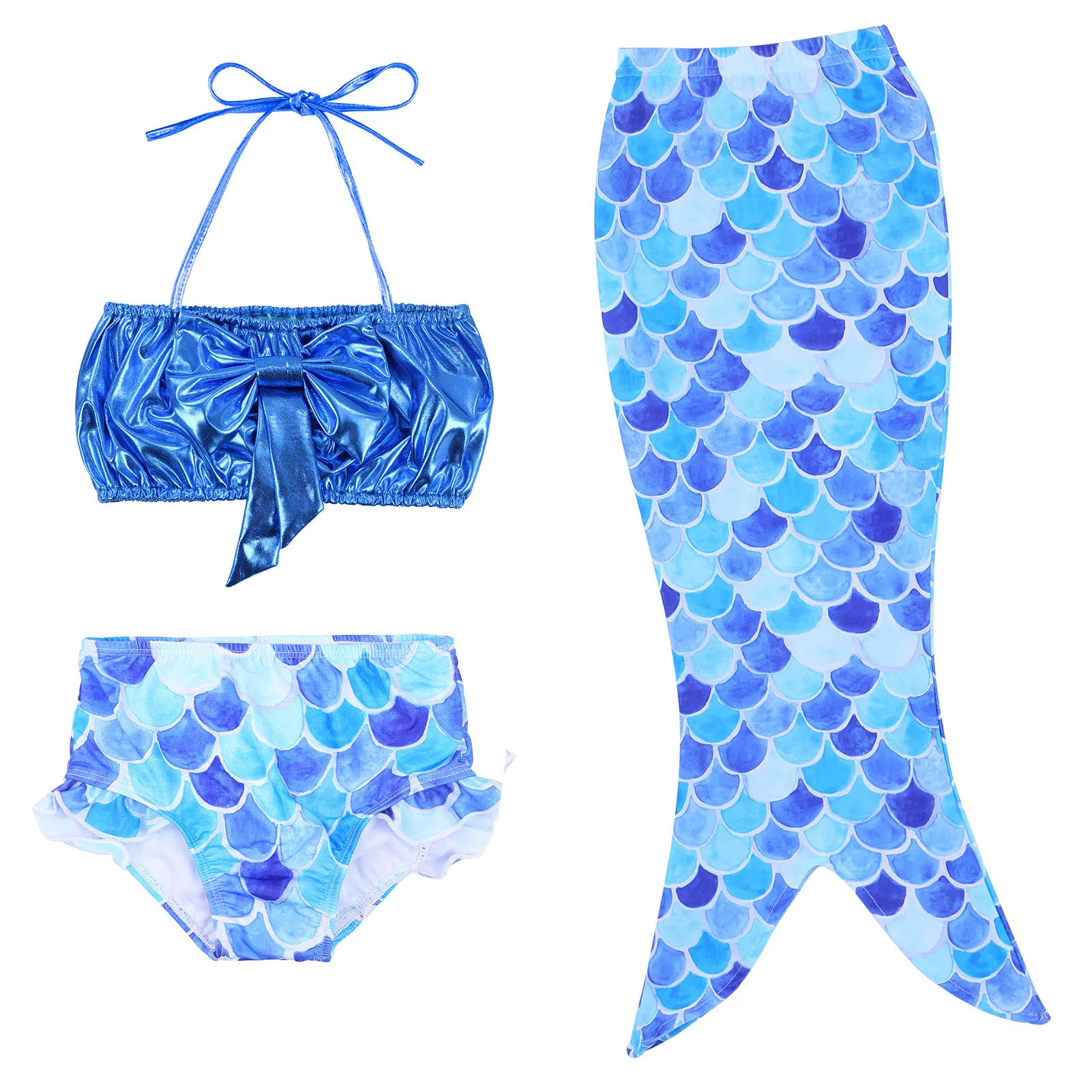 BAOHULU/комплект из 3 предметов бикини купальник русалка для девочек