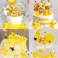 cake birthday pokemon baking cake ornaments decor pikachu cake topper baby birthday party decoration supplies birthday gift