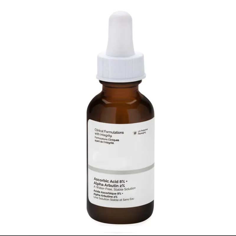 Аскорбиновая кислота 8% + Альфа арбутин 2% A безводный стабильный раствор витамин С