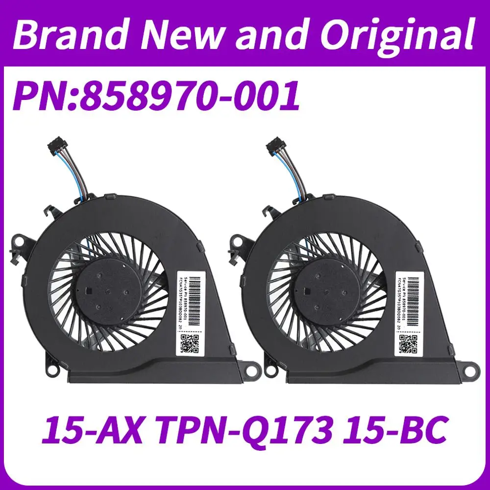Новый вентилятор охлаждения ЦПУ для ноутбука HP OMEN 15 AX TPN Q173 BC BC013TX BC015TX PN:858970 001