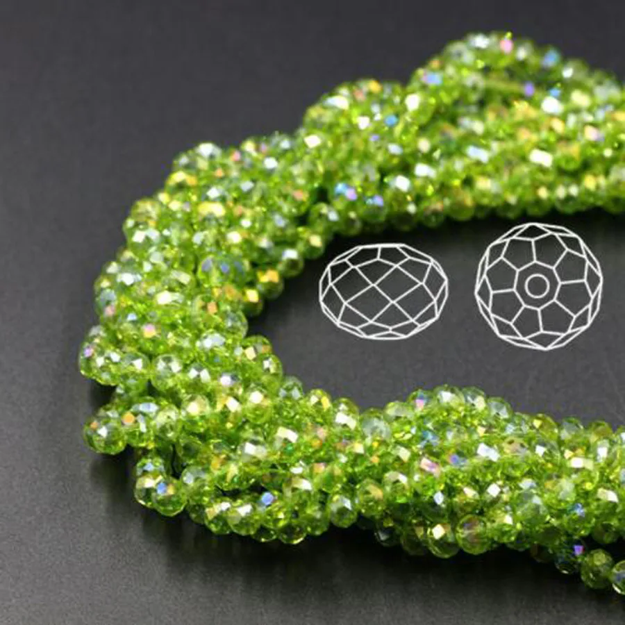 Прозрачные чешские бусины-Рондель насыпью 4 мм 6 8 для самостоятельного