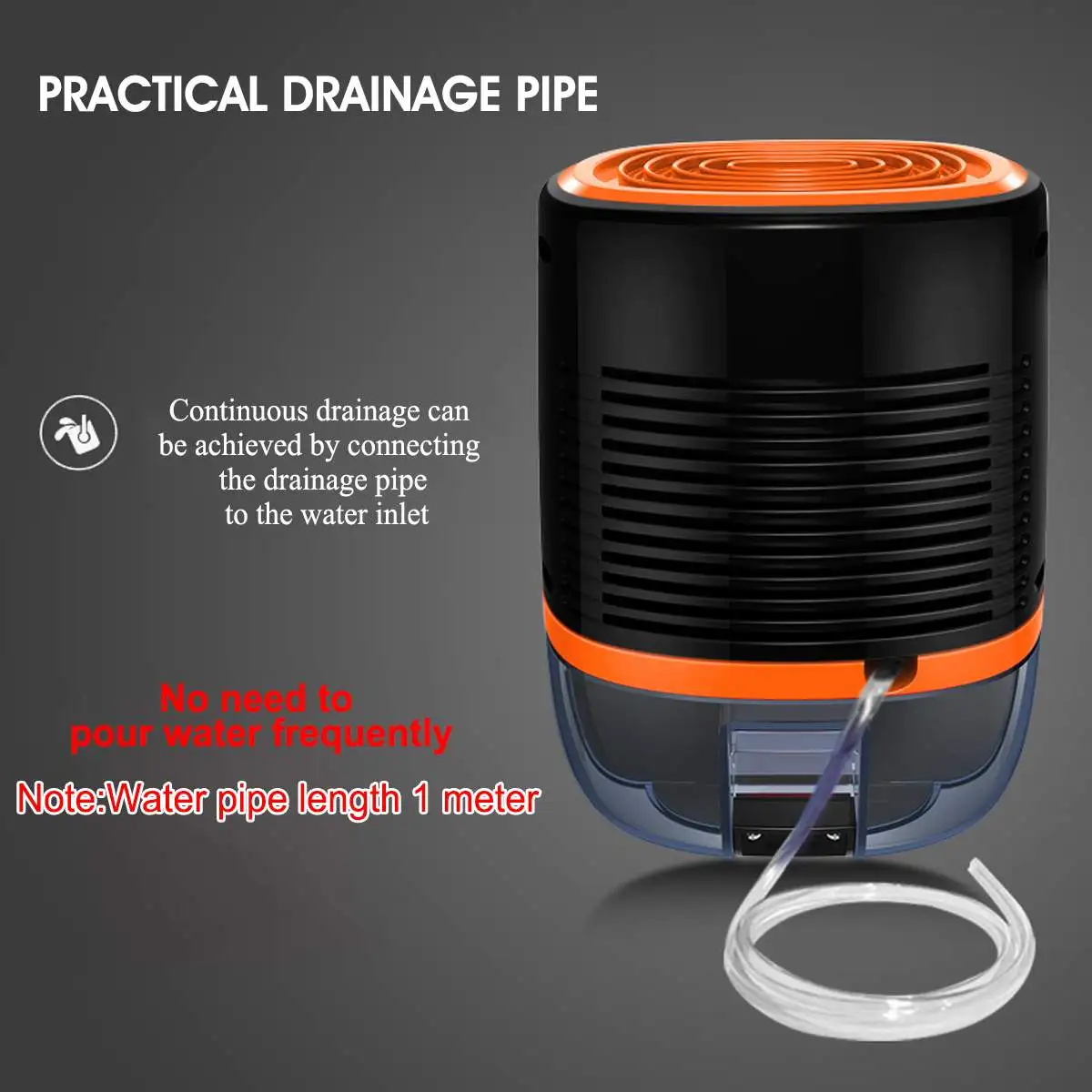 

Warmtoo Dehumidifier 800ML 25W Low Noise Portable Dryer Anti-Mildew Purification Portable Cleaning Device Air Dryer Moisture
