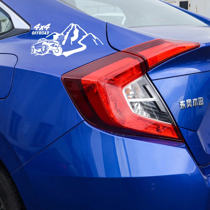 

Car Sticker Brave Handsome SUV Decal Fashion Waterproof PVC Sticker Black/Silver Covered Scratch 17.5cm *8CM