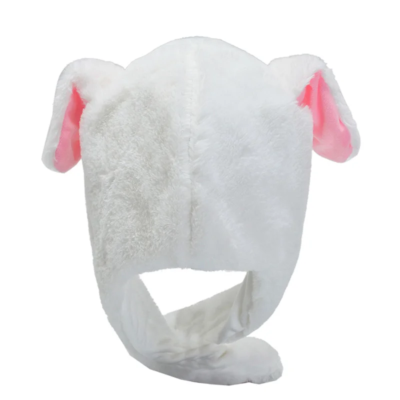 VLAMPO милый кролик плюшевая теплая шапка Kawaii смешная шапка-игрушка Playtoy уши вверх вниз кролик подарок игрушка для детей девушки подруги