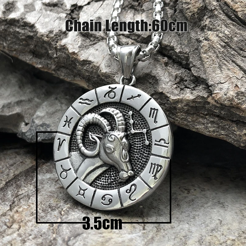 Ожерелье в панк-стиле 12 знаков зодиака 1 шт. | Украшения и аксессуары