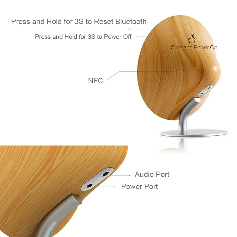 Remax Bluetooth 4 2 Hi-Fi аудио Настольный стереозвук беспроводная bluetooth-колонка NFC