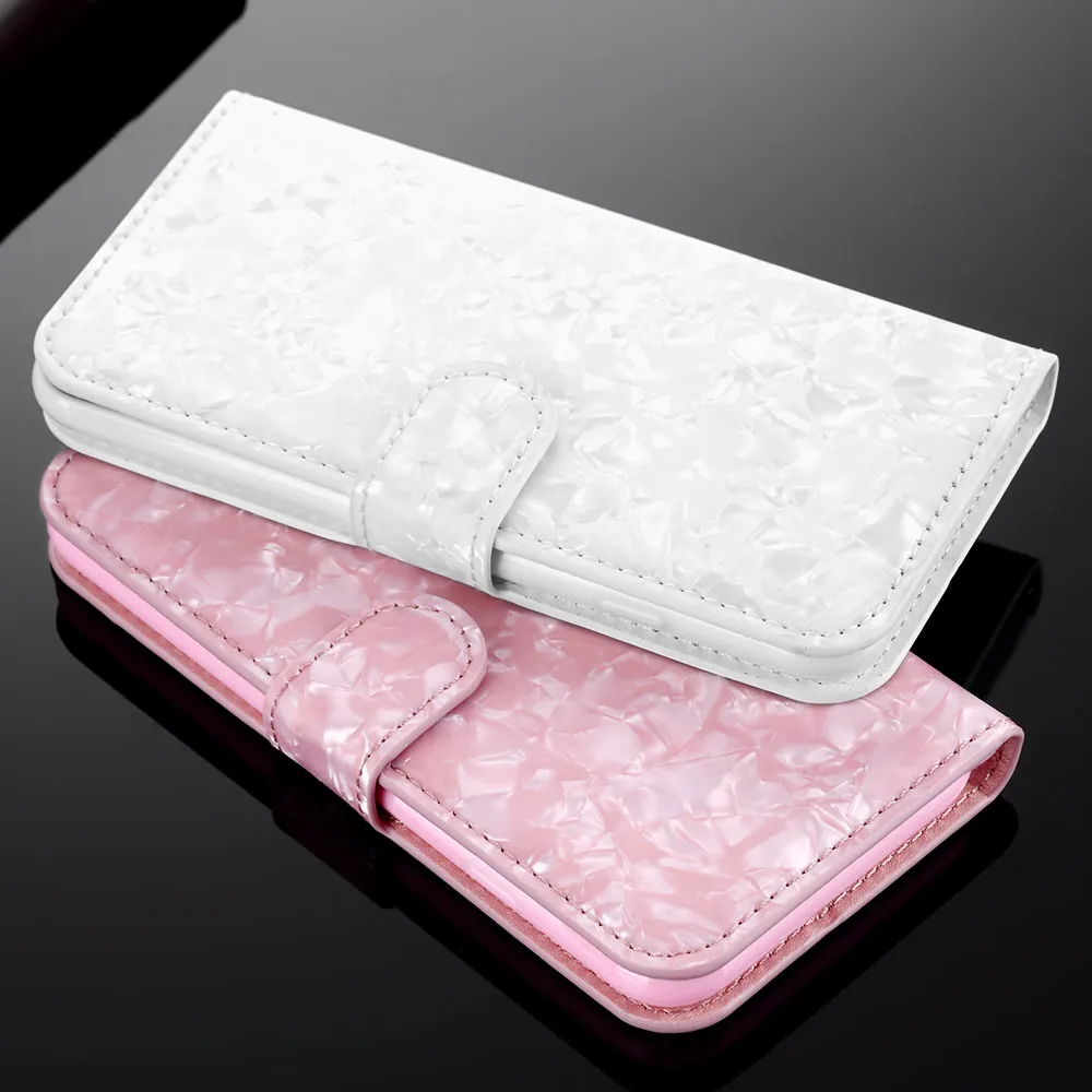 LLZ. COQUE кожаный чехол-книжка с мраморным магнитным бумажником для Apple Iphone Xr XS MAX 7 8 PLUS X 5 5S SE 6 6S PLUS Bling Cover Capas