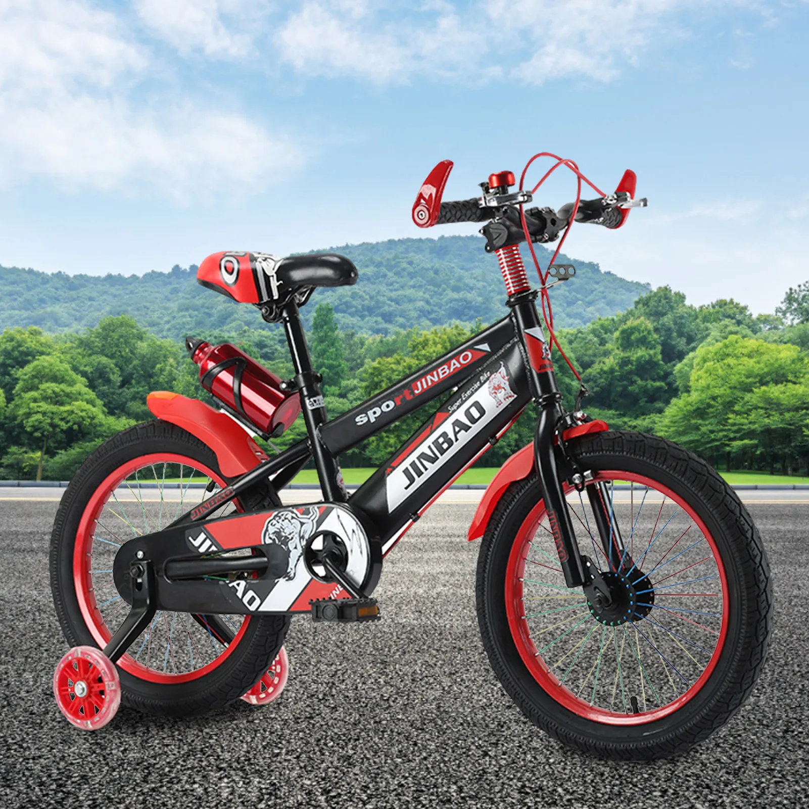 Детский велосипед Freestyle нескользящий с колесами 18 дюймов для мальчиков и