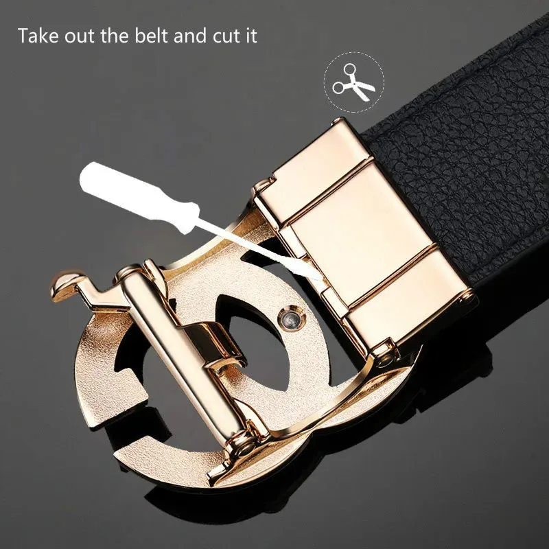 

Luxury Vintage Designer G Belt Automatic Buckle Men High Quality Women PU Leather Dress Strap Double G Belt for Jeans men belt