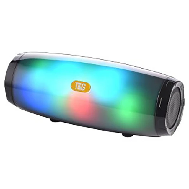 

Portable Bluetooth Speaker Stereo Column RGB LED Light Subwoofer Wireless Outdoor Soundbar support FM Radio USB TF