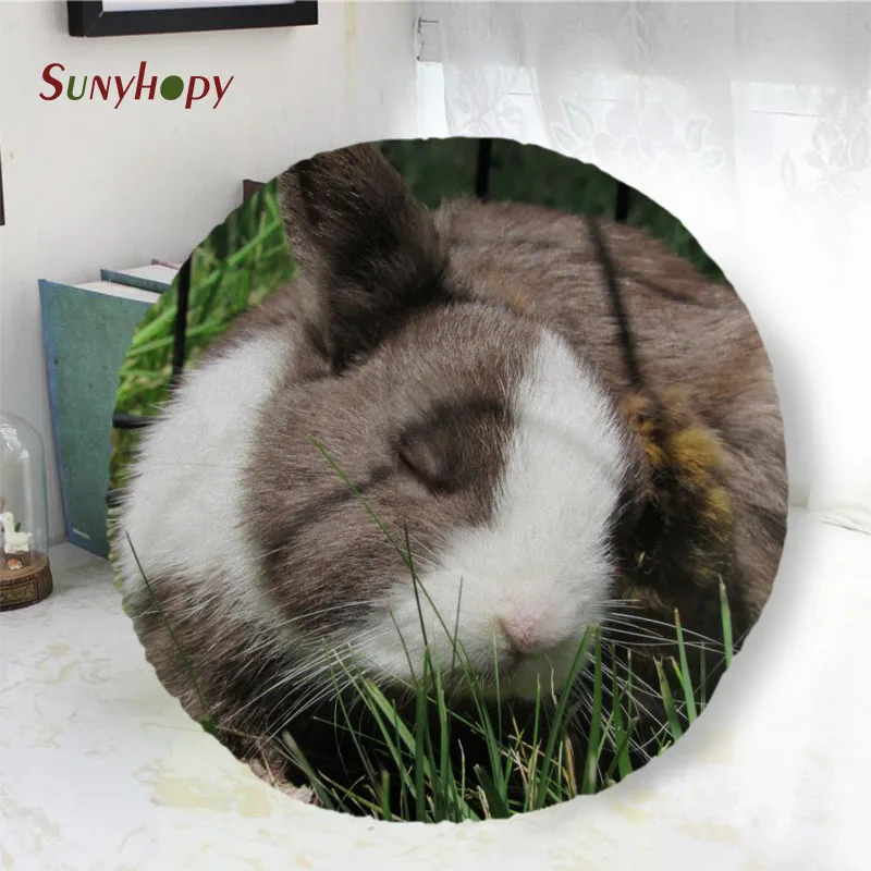 

Кролики на заказ персиковая кожа наволочка круглая форма для дома/Подушка для сиденья Свадебный Декоративный диаметр 40 см 50 см 60 см-wjy