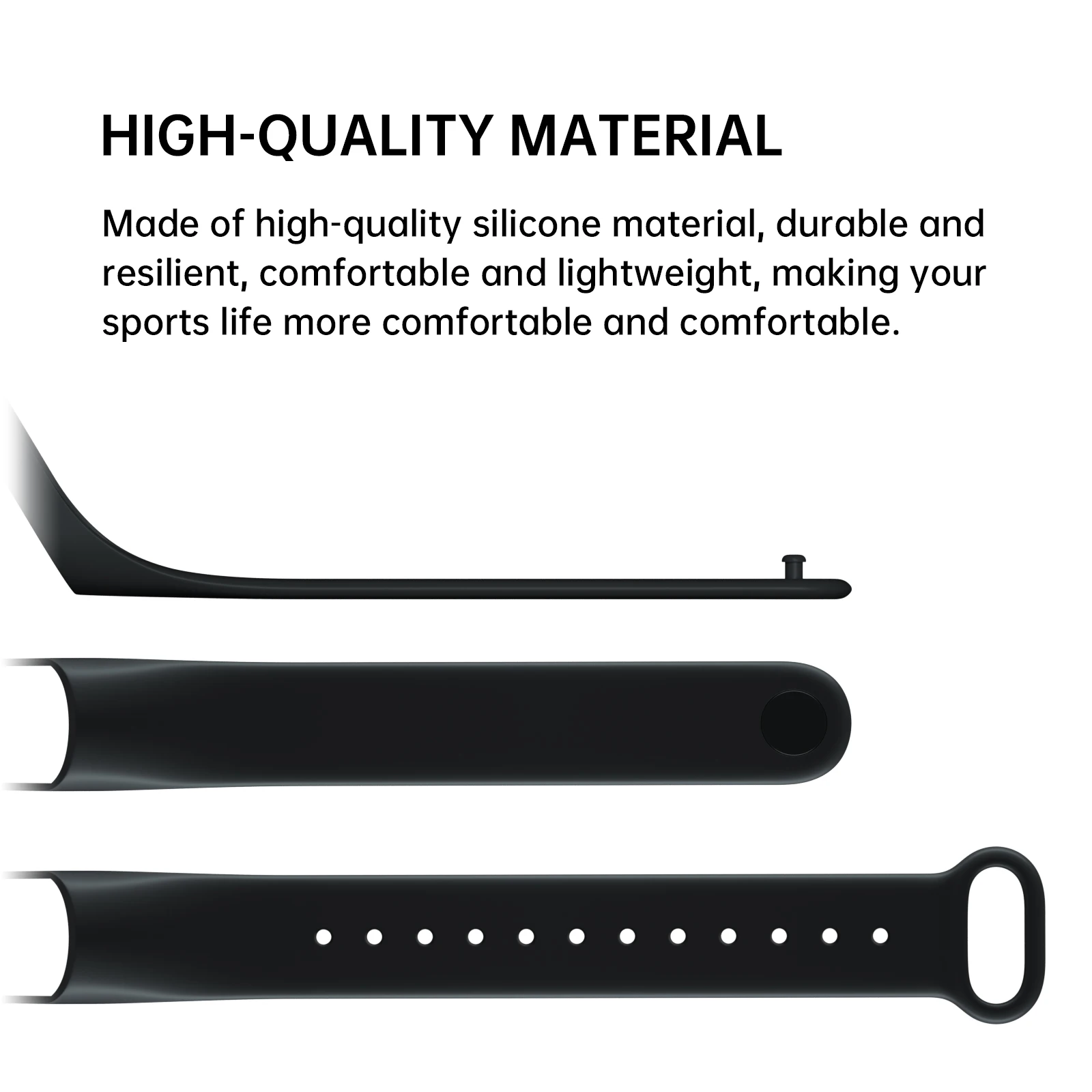 

Strap for Xiaomi Mi Band Sport Wristband Silicone Smart Bracelet Replacement Straps For mi Band 3 Watch Band