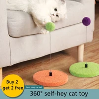 cat toy interactive spring ball self play cat stick relieve boredom bite resistant kitten accessories cat supplies