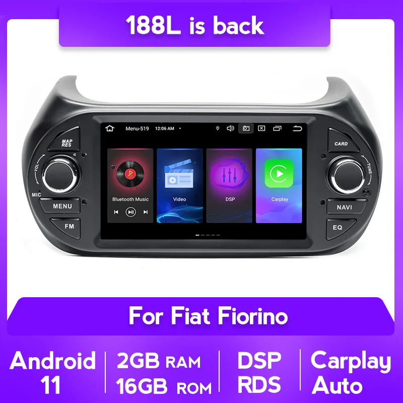 NaviFly PX5 4 Гб 64 ГБ Android 11 Автомобильная Радио система Мультимедиа Видео плеер для FIAT