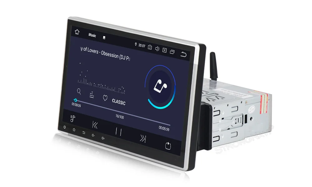 Ips DSP 1din 4+ 64G Android 9,0 автомобильный мультимедийный плеер стерео радио для 10,1 дюймов Универсальный gps навигация wifi BT