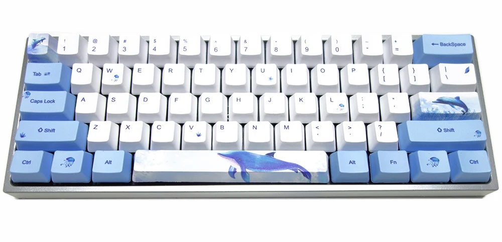 Dlophin толстые PBT колпачки для ключей OEM профиль Fit Cherry MX переключатели GK61 GK64 GH60 XD60 XD64