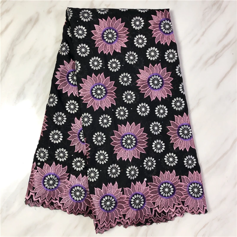 Высокое качество 100% хлопок кружевная ткань с отверстием нигерийская швейцарская