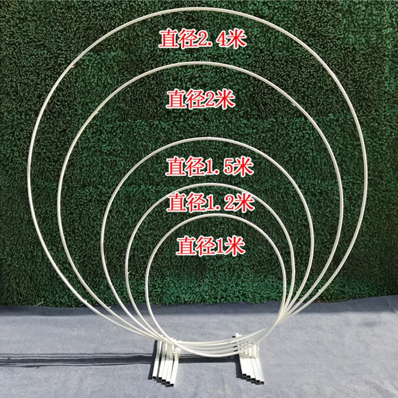 

Birthday Party DIY decoration stage Background Frame Huge Circle ArchMetal Wedding marriage round backdrop arch stand