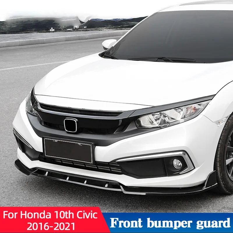 

Front Bumper Huard The For Honda 10th Civic 2016-2021 Decorative Strip Modification Dedicated To The Car Accessorie