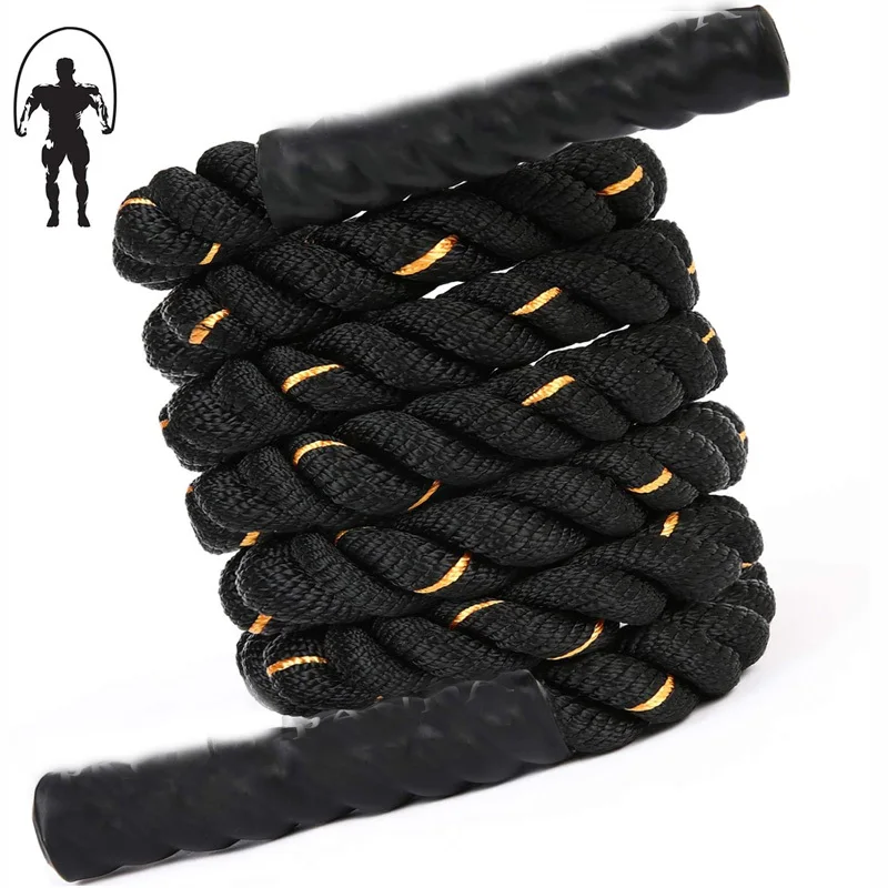 3m* 25mm Sports Rope Skipping Heavy Jump Rope Weighted Battle Power Improve Strenght Training Fitness Home Gym Equipment