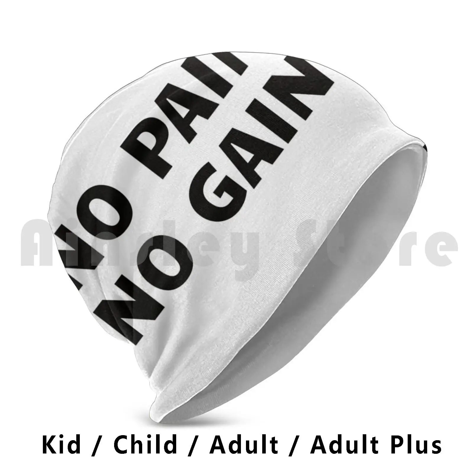 

Powerlifting : No Pain , No Gain! Beanies Pullover Cap Comfortable Powerlifting Powerlifting Because Funny Saying