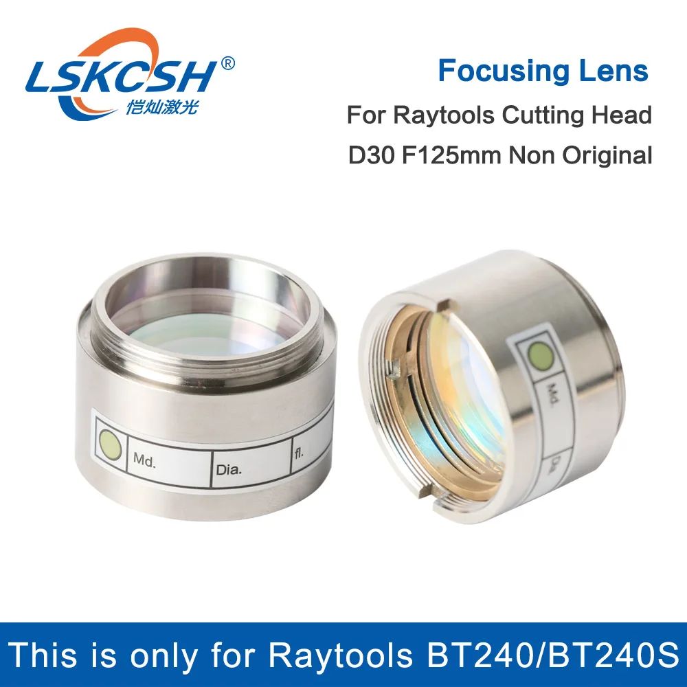 LSKCSH волоконный лазерный фокус объектива D30 F125mm с держателем объектива для Raytools Лазерная режущая головка BT240/BT240S агенты хотят оптом