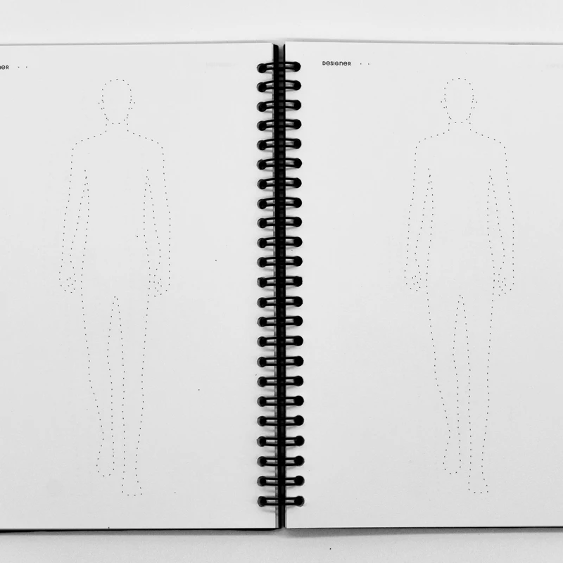 A5 Мужская мода блокнот для набросков мужской тела ручная роспись эскиз стиль